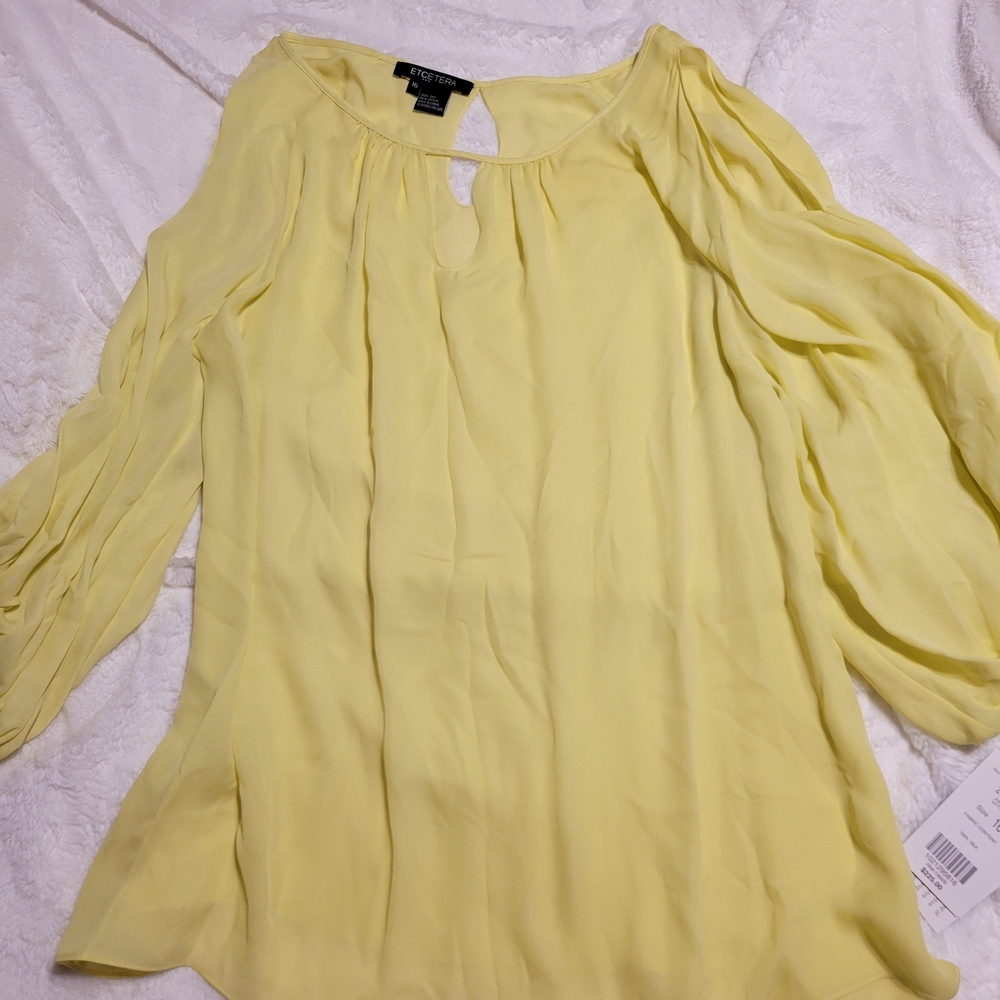 Yellow Chiffon Blouse